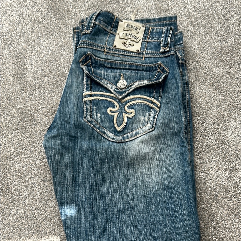 Rock Revival Blue Bootcut Jeans